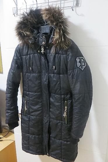 oversize kaputi: Philipp Plein, L, Jednobojni, Sa postavom, Perje — 3