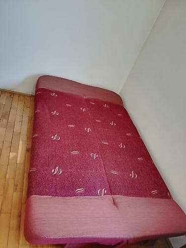 namestaj m lokacija: KAUC Krevet na makaze, bordo boje, sa velikom kutijom za odlaganje — 3