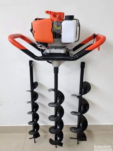 za busenje rupa na kaisu: Prodajem nov i kvalitetan benzinski bušač rupa. Snaga: 52 CC Model — 10