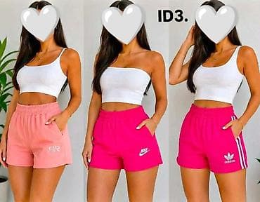 Ženske sportske/ležerne šorts pantalone – model ID3. - Visok struk sa