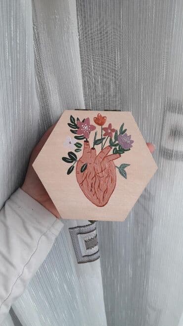 saksije sa nogicama: Jewelry box, Wood, color - Pink, New — 1