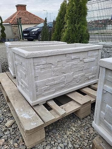 Sobne biljke: Betonske zardinjere — 2