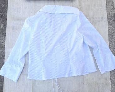 pamučne haljine tunike: L (EU 40), Cotton, color - White — 4