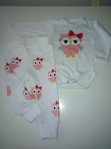 Farmerke: 2 delni kompletic Vel 56-62 dvobroj do 3 meseci 68 do 5 meseci 74 do 9 — 7