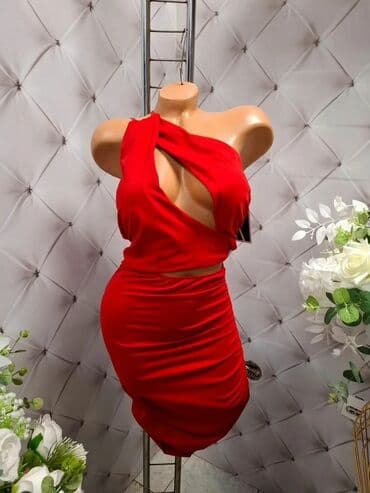 🔥Ženska elegantna haljina – asimetrični kroj sa izrezima ❤️haljine na lalafo.rs 🔥Ženska elegantna haljina – asimetrični kroj sa izrezima ❤️haljine