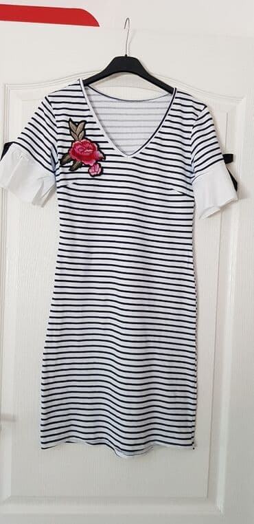 h: M (EU 38), color - Multicolored, Short sleeves — 2