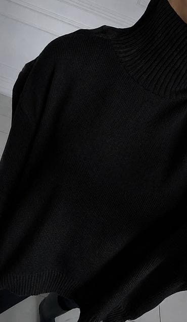 pull: Džemper opušten kroj,duži oversize fit sa spuštenim ramenima. - Izrez — 4