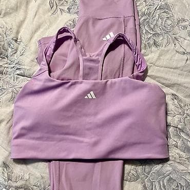 Dva‑delni ženski sportski set – Adidas, lila boja - Komplet se