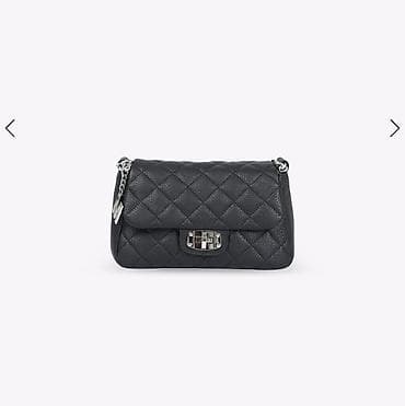 mint loznica plata: Ženska crna torba preko ramena – MONA - Model: klasična štepana — 9