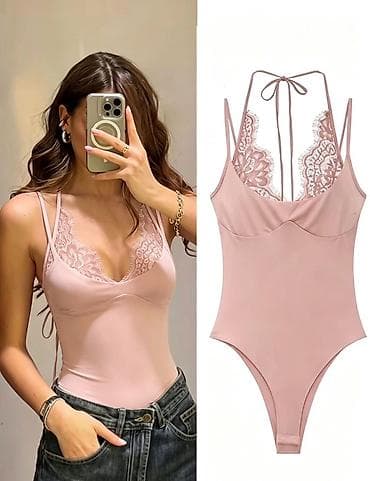 lisca lingerie: Ženski čipkani bodi sa tankim bretelama
1850 din
S M L — 4