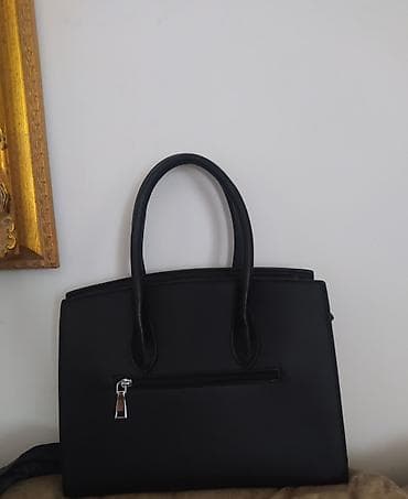 Lične stvari: Veoma lepa Birkinka Crna damska torba – klasičan tote/Birkin stil - — 5