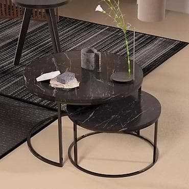 elit stilski namestaj: Klub sto, set od dva stocica za dnevnu sobu. Cena: 9000 din Moderni i — 6