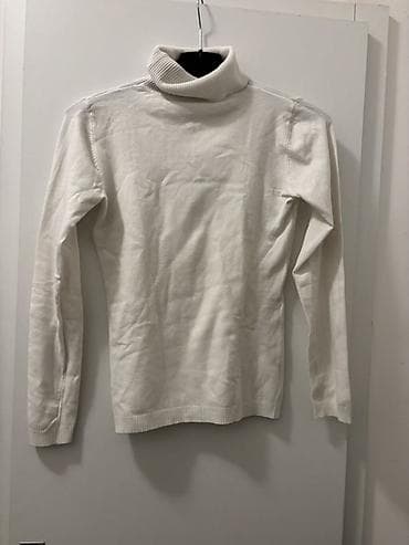 Skafanderi: Bela rolka sa dugim rukavima - Klasican model sa visokim, rebrastim — 2