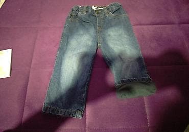 crop top dzemper: Farmerice i somot pantalone dzemper, bluzica i košulja, velicina 86 — 6