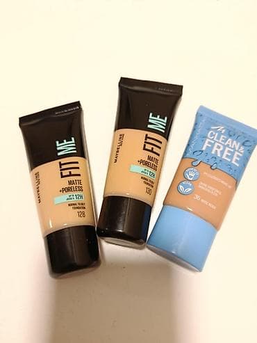 Set tečnih pudera – Maybelline i Manhattan - Maybelline Fit Me Matte