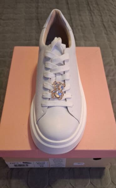 Women's Sneakers and athletic shoes: Emelie Strandberg, 40, bоја - Bela — 2