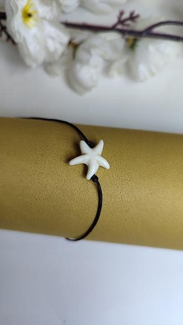 narukvice od konca: Narukvica sa privjeskom morska zvijezda - Delikatna narukvica od — 1