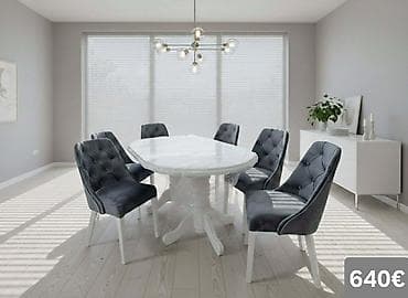 Trpezarijski setovi – više modela - Set 1 (prikaz 1 i 4) – 640€: -