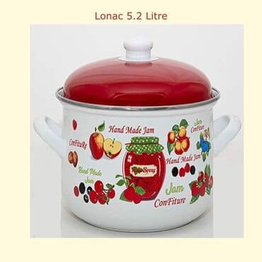 lonac 60 litara: Emajlirani Lonac sa poklopcem 5.2 litara. O Cena 2800 dinara+Ptt 350 — 1