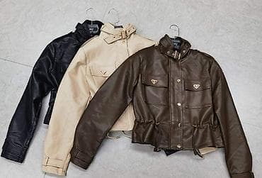 kozne jakne pull and bear: 02. Naziv: Moderna (eko koza) kožna jakna sa učkurom Opis: Stil — 3