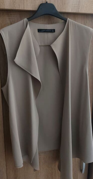 tech fleece sivi: Zara, M (EU 38), Cotton, color - Grey — 2