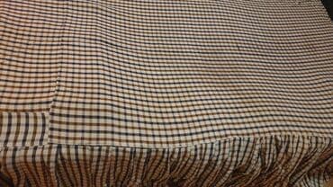 prekrivač za stolice: ORIENT EMPORIUM-KARIRANI PREKRIVAC ZA KREVET 2M-MADE IN ITALY — 2