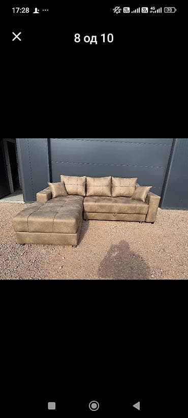 namestaj sid: Ugaona garnitura sa ležajem i prostorom za odlaganje - Moderni — 3