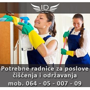 Home staff & Cleaning: Potrebne radnice za poslove čišćenja i održavanja 60.000-120.000 ID — 1