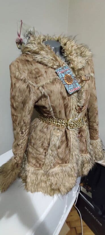 L, Faux fur, color - Beige