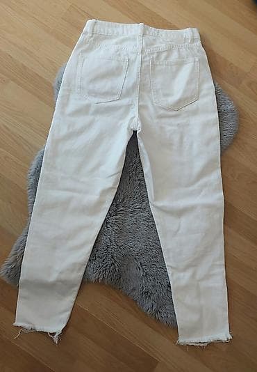 guess sandale ravne: Beli ženski farmerki – ZARA - Model: klasičan 5-pocket kroj sa — 2