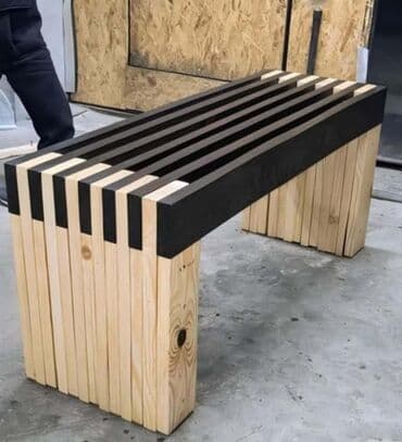 prekrivac za bastensku ljuljasku: Bench, Wood, New — 1
