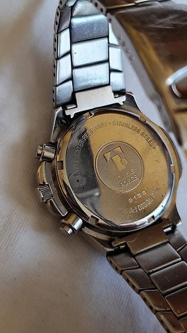 Ženska obuća: Time Force muški hronograf sat - Kućište i narukvica od nerđajućeg — 2