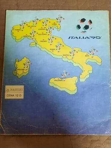album za sličice: Album Italija 90 popunjen, polovan — 11