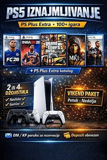 polovni frizideri iz uvoza beograd: PS5 iznajmljivanje - Konzola PlayStation 5 sa PS Plus Extra — 1