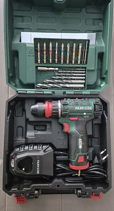 markeri za crtanje: PARKSIDE aku bušilica/odvijač X12V Team – komplet u koferu Opis: - — 1