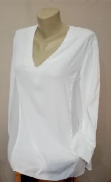 bluze c a: Zara, XS (EU 34), Single-colored, color - White — 2