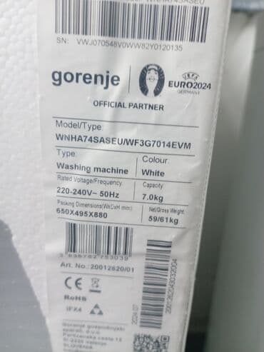 polovne sivace masine pfaff: Veš mašina Gorenje nova kupljena pre mesec dana još ne otpakovana — 3