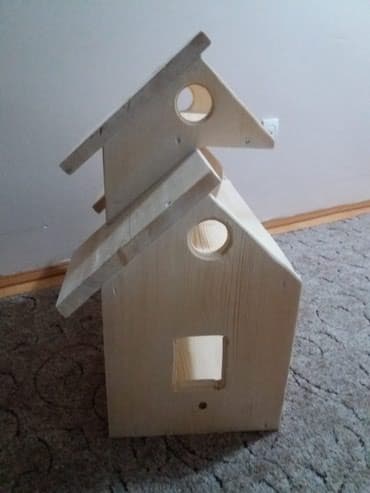 kaput od veštačkog krzna: Nova rucno napravljena kucica od cistog drveta. Bez igracaka. Ne — 3