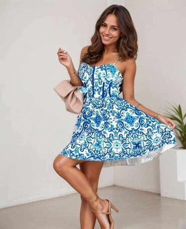 exit haljine: S (EU 36), color - Multicolored, Other sleeves — 4