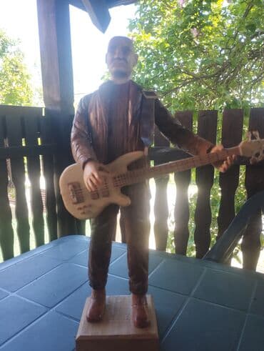 Art & Collectibles: Skulptura "Gitarista" Ručno rađena skulptura od raznovrsnih vrsta — 6