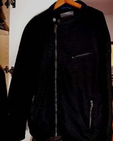zara top na jedno rame: Transitional jacket, L (EU 52), Zara, color - Black — 1