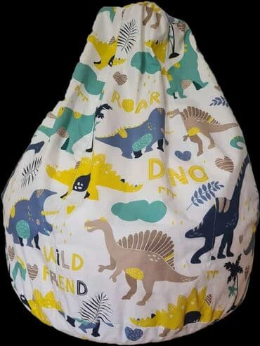 Nameštaj: Dečije lazy bag (vreća za sedenje) – modeli sa štampom za najmlađe. - — 2