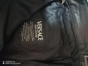 na 100 jezika volim te: Muške kožne pantalone Versace Jeans Couture Unisex - Materijal — 8