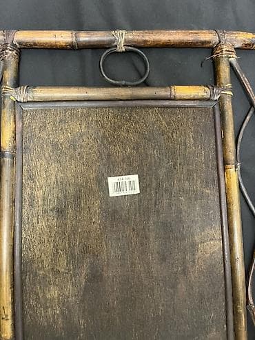 Dekorativna zidna slika sa bambus okvirom - Materijal: prirodni