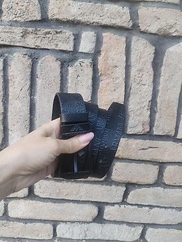 muske jakne legend: Nov muski kozni markirani kais ARMANI, izradjen od vrlo kvalitetne — 4