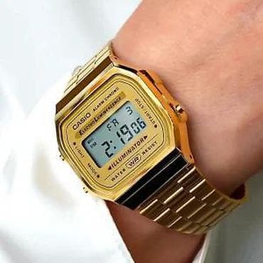 digitalni led rucni satovi: Casio A168WG-9W Vintage Potpuno NOV sat Casio A168WG-9W Vintage — 7