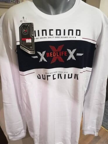 Suits: Sweatshirt, 5XL, color - White — 5