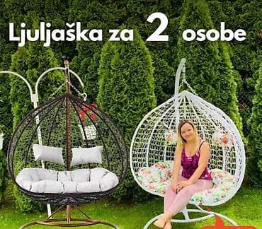Nameštaj: Ljuljaška jaje za 2 OSOBE do čak 200kg! Viseća stolica sa modernim — 2
