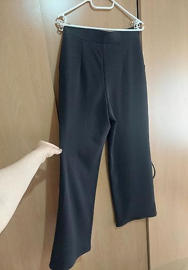 dsquared2 farmerke: Ženske crne pantalone ravnog kroja - Kroj: visok struk, ravne — 3