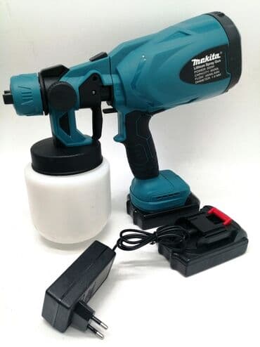 makita lisicarka na baterije: 5700din Makita akumulatorski pištolj za farbanje 800w + dve baterije — 1